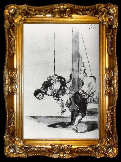 framed  Francisco Goya Torture of a Man, ta009-2